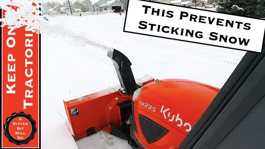 How Do I Keep Snow From Sticking To My Snowblower Auger?